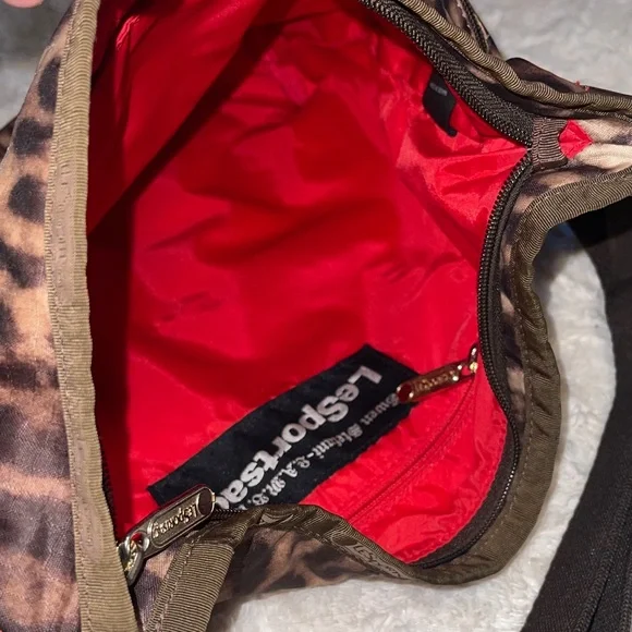 L.A.M.B. Lesportsac Rasta Stripe Leopard Print Shoulder Bag. Gwen Stefani Bag. - Picture 13 of 13